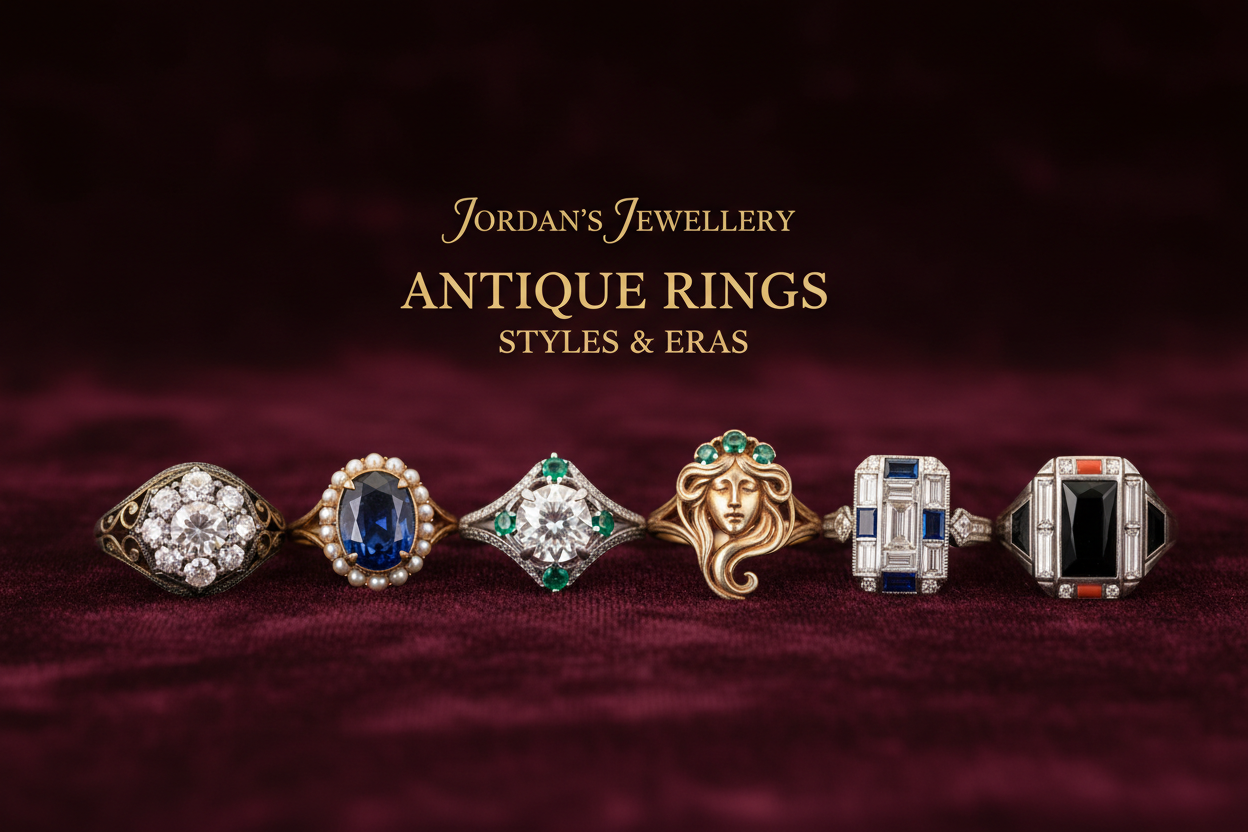 Antique Rings at Jordans Jewellery: A Guide to Styles & Eras