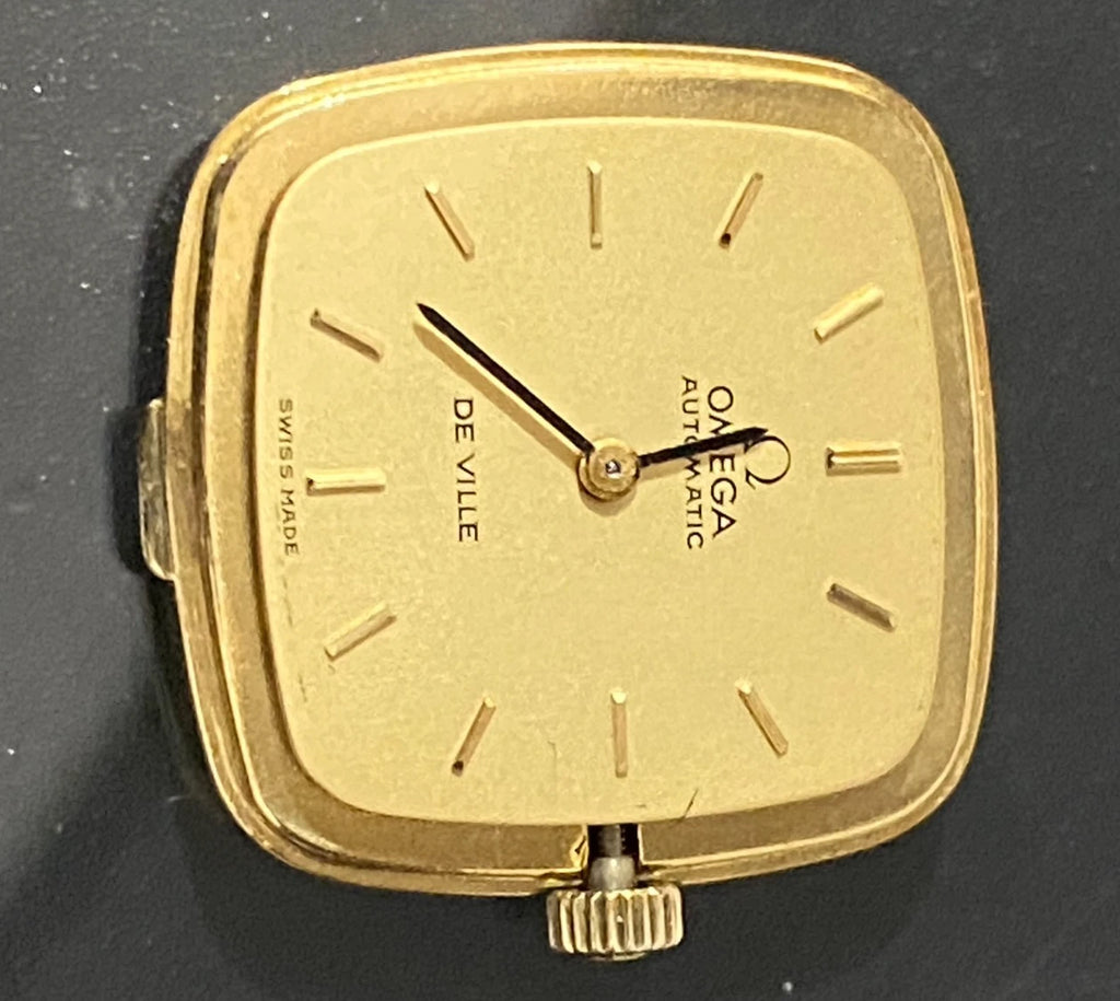 18K Solid Yellow Gold Bracelet & Case Automatic OMEGA Wristwatch