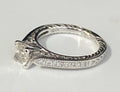 14K White Gold & 0.80CT GIA Diamond Engagement Ring Size J 1/2 - 5