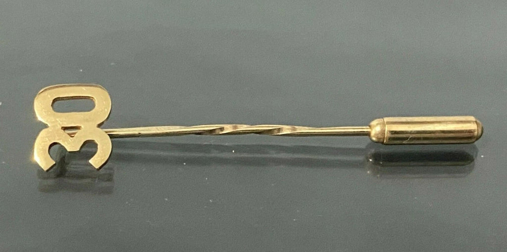 9K Yellow Gold 30th Stick Pin