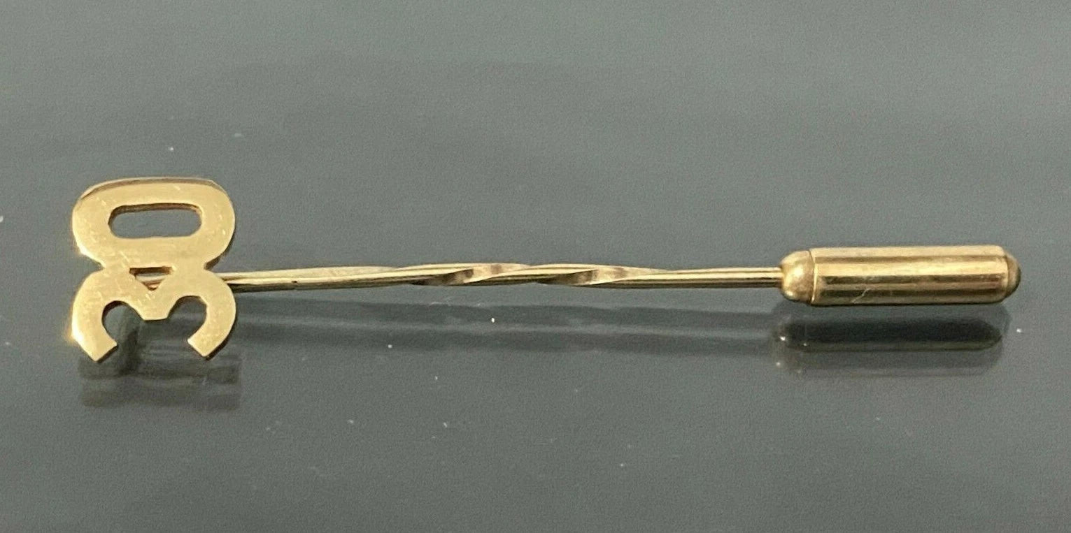 9K Yellow Gold 30th Stick Pin
