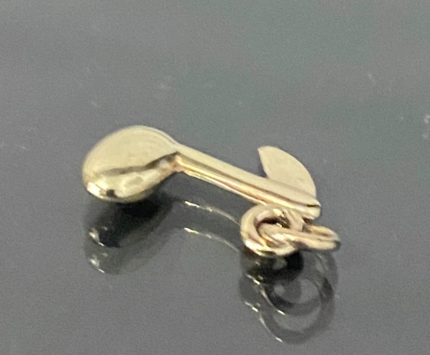 9ct Yellow Gold Musical Note Charm