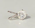 14K White Gold & 0.35CT Diamond Single Stone Pendant