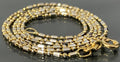 18K Yellow Gold Dash Dot Chain Necklace 41cm Long