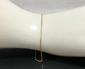 9ct Yellow Gold Box Link Bracelet 19cm Long