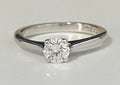 18K White Gold & 0.35CT Diamond Solitaire Ring Size H 1/2 - 4