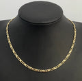 9K Yellow Gold Infinity Link Chain Necklace 43.50cm Long
