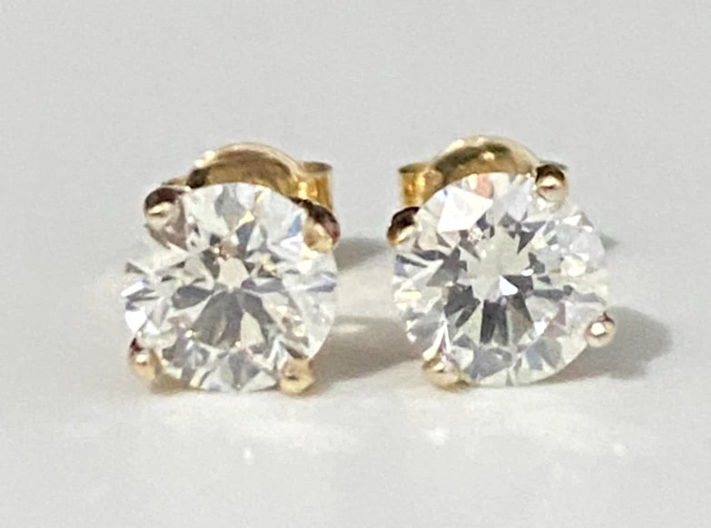 1.20CT GIA certified Round Brilliant Diamond Stud Earrings