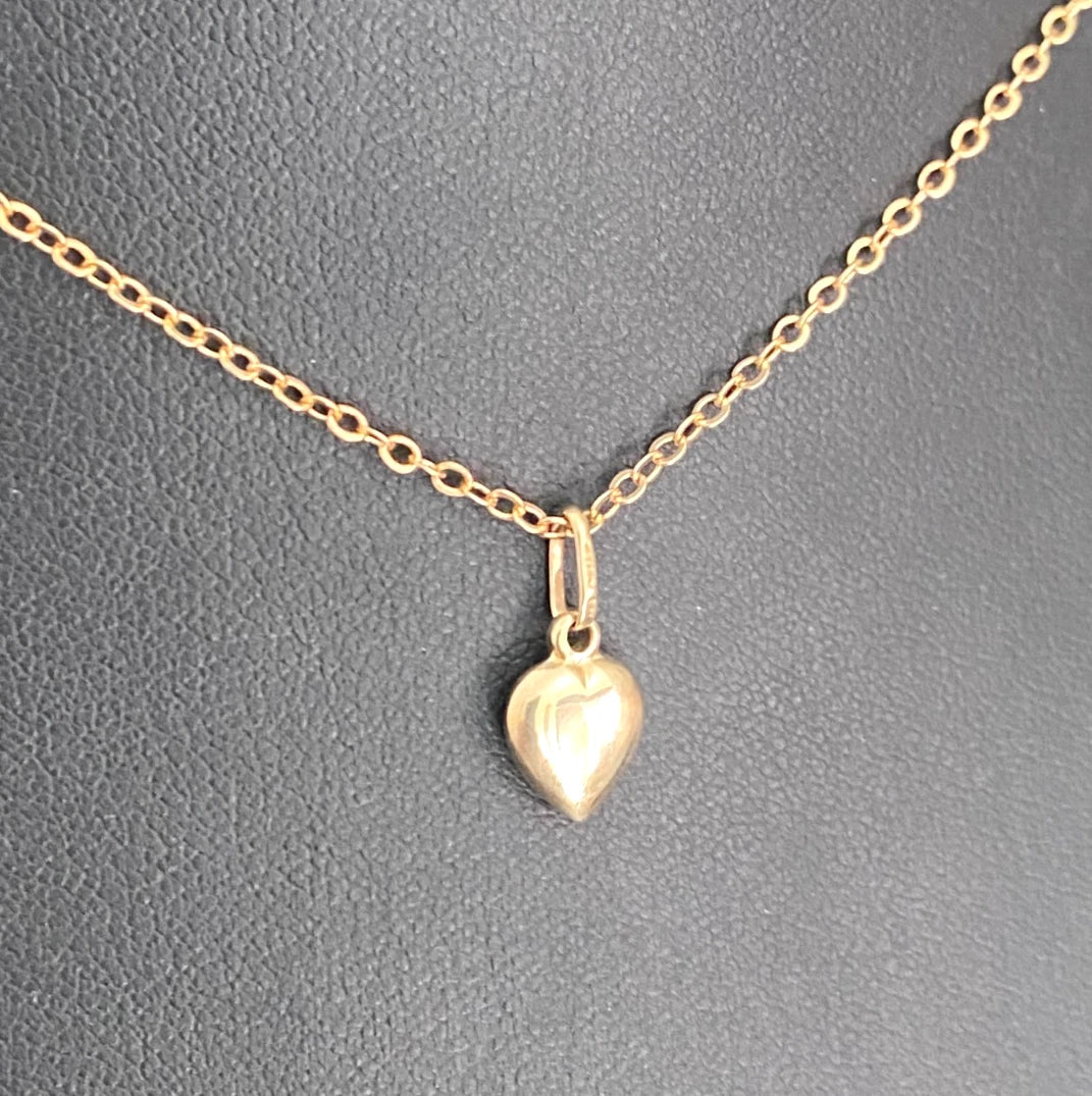 9K Yellow Gold Heart Charm/ Pendant