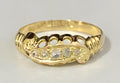Antique 18K Yellow Gold & Rose Cut Diamond Ring C1919 Size L 1/2 - 6