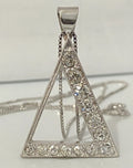 18K White Gold & 1.87CT Diamond Pendant
