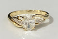 9K Yellow Gold & 1.0CT Diamond Single Stone Ring Size O - 7
