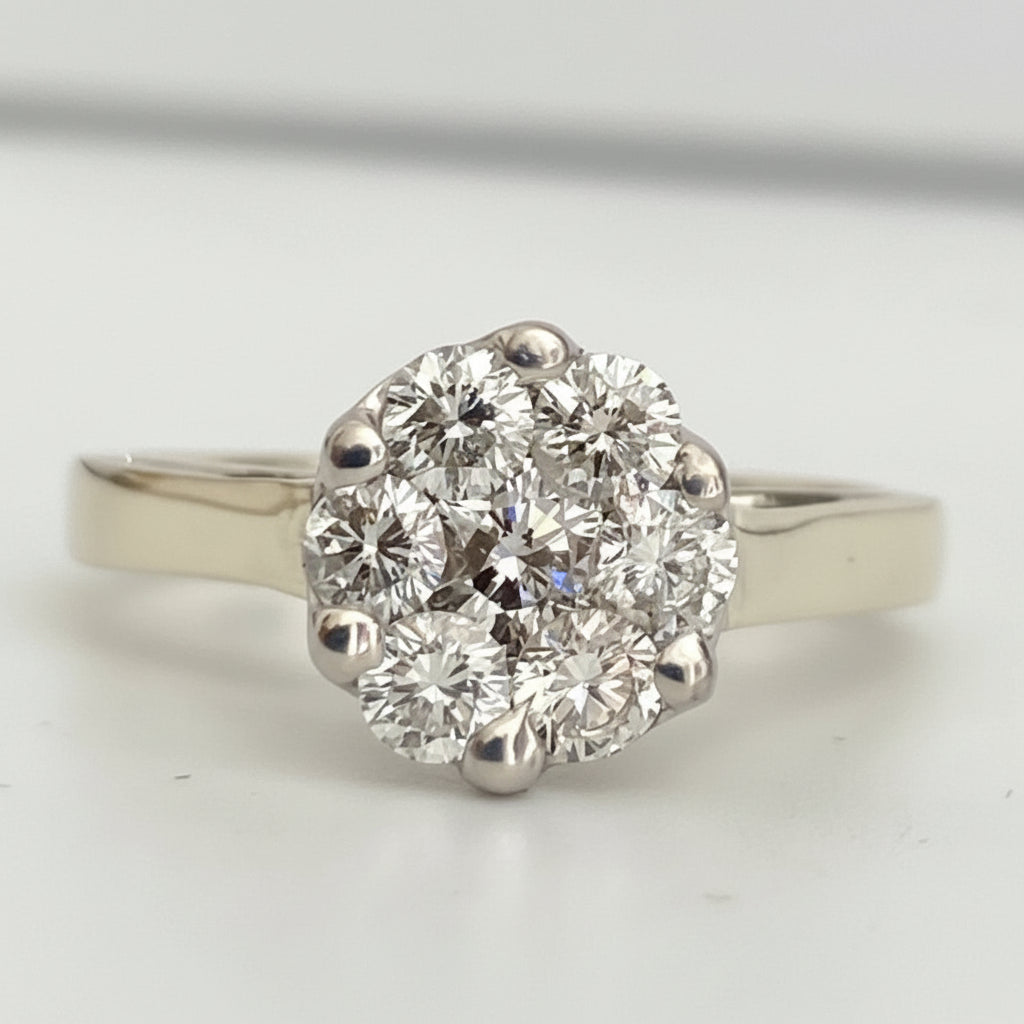 14K Yellow Gold 0.70CT Diamond Engagement & Anniversary Ring Size L 1/2 (US 6)