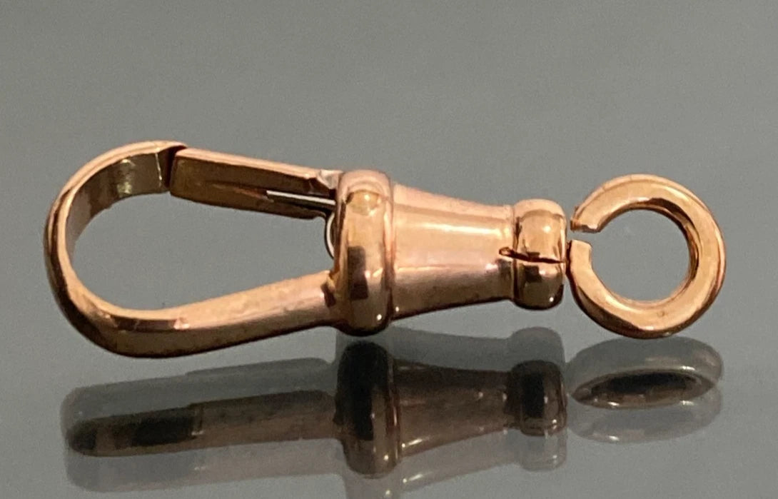New Albert Swivel Clasp in 9ct Solid Rose Gold 25mm