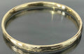 Vintage 9ct Yellow Gold Fully Engraved Bangle