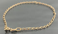 9K Rose Gold Curb Link Bracelet 20cm Long