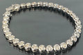 18K White Gold & 2.0CT Diamond Bezel-Set Tennis Bracelet 18.50cm Long