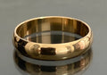 14ct Rose Gold Plain Wedding Band Ring – Size S (US 9.15)