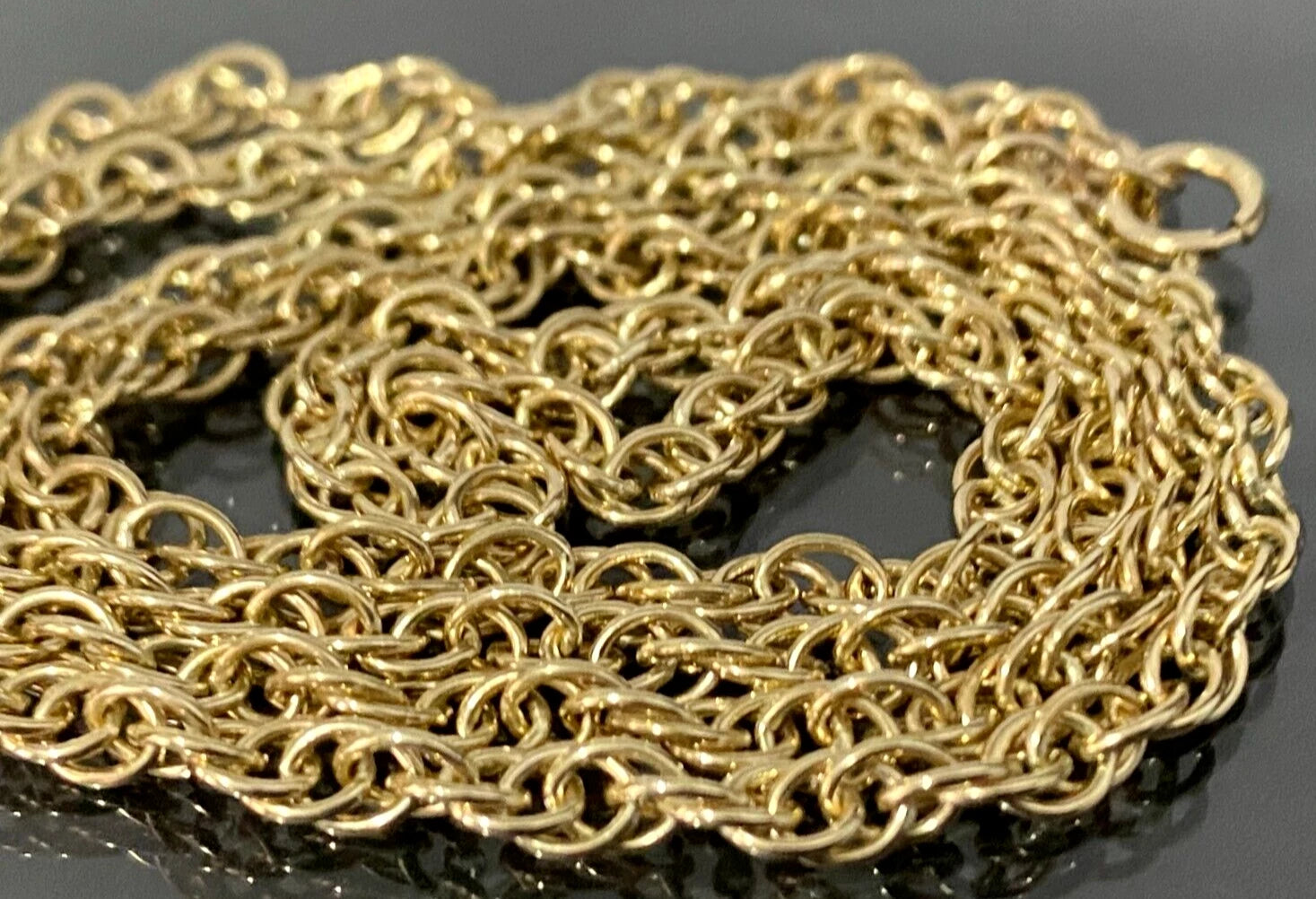 9K Yellow Gold Prince of Wales Chain Necklace 58cm Long