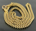 14K Yellow Gold Curb Link Short Chain Necklace 39.50cm Long