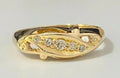 An early 18K Yellow Gold & Old cut Diamond Ring Size O 1/2 - 7 1/4