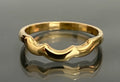 18ct Yellow Gold Shaped Curved Wedding Band – Size O (US 7.15)