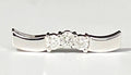 9K White Gold W/ 0.33CT Diamond Pendant