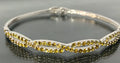9K White Gold & 2.14CT Sphene Pave Set Bangle
