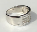 18K White Gold & 1.20CT Diamond Invisible Set Ring Size M 1/2 - 6 1/4