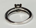 18K White Gold & 0.25CT Diamond Cluster Ring Size H 1/2 - 4