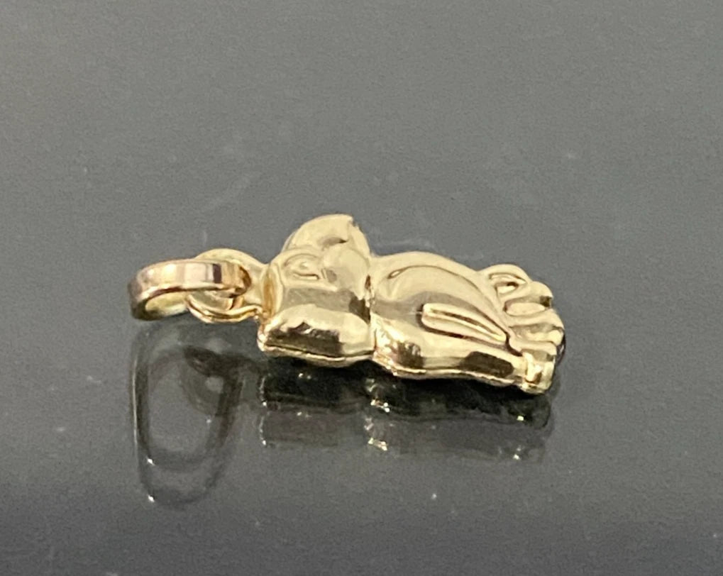 9K Yellow Gold Parrot Charm / Pendant