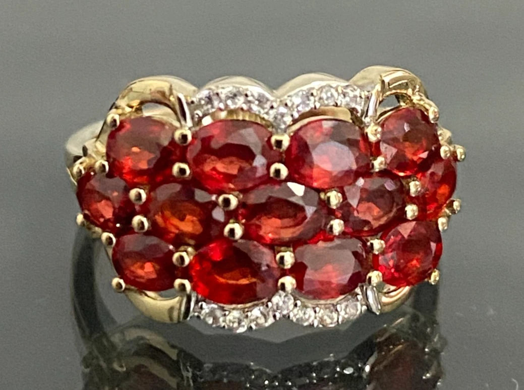 9ct Yellow Gold with 3.0CT Natural Ruby Dress Ring Size L (US 5.75)