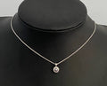 14K White Gold W/ Pearl & Diamond Pendant