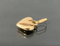 Italian 18K Yellow Gold Heart Charm/ Pendant
