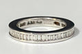 950 Platinum & 1.0CT Diamond Full Eternity Ring Size J - 5