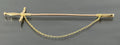Edwardian 15K Yellow Gold Sword Jabot Stick Pin 85.0mm Long