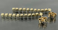 9K yellow Gold & Cubic Zirconia Drop Earrings 31.50mm