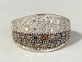 18K Yellow Gold & 1.20CT Diamond Pave Set Dress Ring Size N 1/2 - 6 3/4