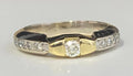 18K White Gold & 0.28CT Diamond Engagement Ring Size J 1/2 - 5