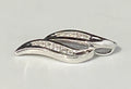 9K White Gold & 0.12CT Diamond Pendant