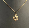 18K Yellow Gold 13 Pendant Charm