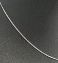 18K White Gold Curb Link Chain Necklace 45cm Long