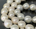 Large White Pearl Single-Strand Necklace 84cm Long 12 - 13mm