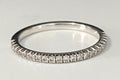 18K White Gold & 0.20CT Diamond Pave Eternity Band Ring Size K - 5 3/8