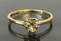 10ct Yellow Gold W/ Heart Diaspore & Diamond Ring Size R 1/2 (US 9)