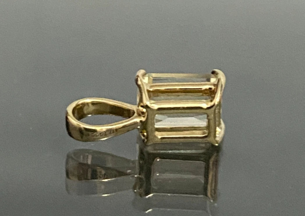 10ct Yellow Gold Yellow Quartz pendant