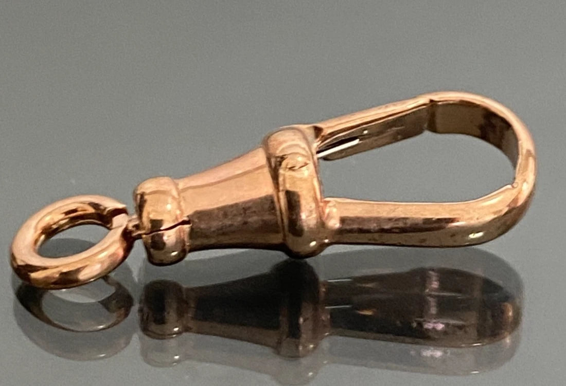New Albert Swivel Clasp in 9ct Solid Rose Gold 25mm