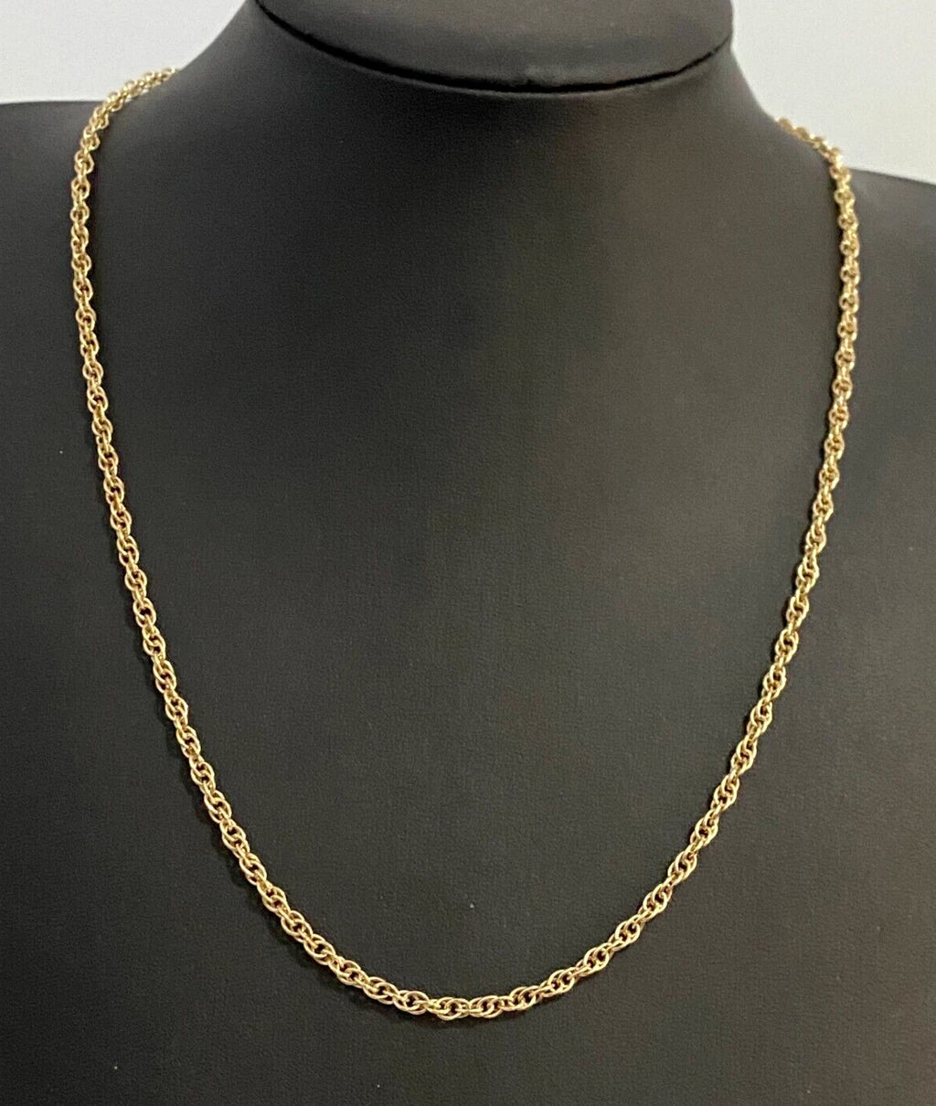 9K Yellow Gold Prince of Wales Chain Necklace 58cm Long