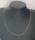 9K Yellow Gold Cable Link Chain Necklace 54cm Long