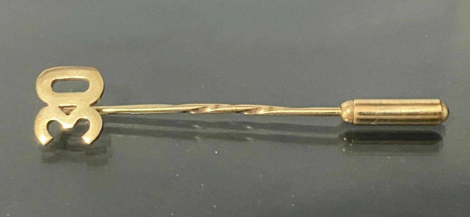9K Yellow Gold 30th Stick Pin
